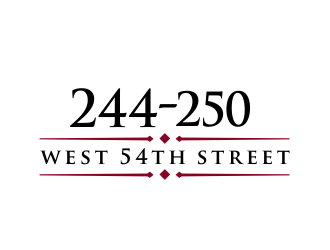 244-250 West 54th Street logo design by kimora