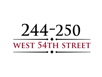 244-250 West 54th Street logo design by kimora