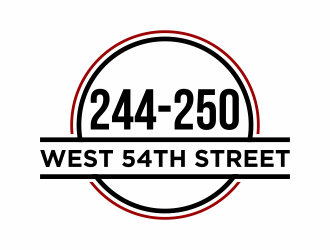 244-250 West 54th Street logo design by agus