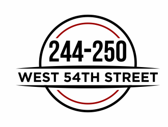 244-250 West 54th Street logo design by agus