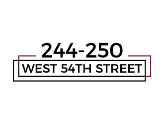 244-250 West 54th Street logo design by akilis13