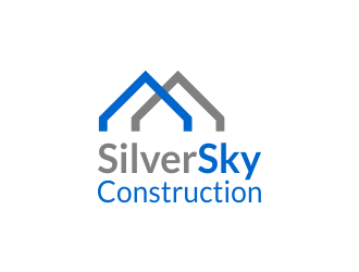 Silversky Construction  logo design by bluepinkpanther_