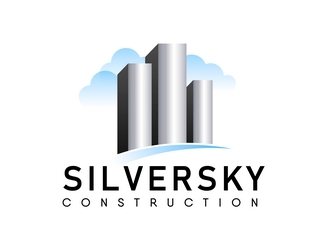 Silversky Construction  logo design by ksantirg