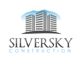 Silversky Construction  logo design by JessicaLopes