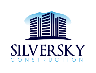 Silversky Construction  logo design by JessicaLopes