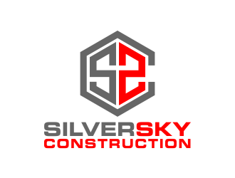 Silversky Construction  logo design by akhi