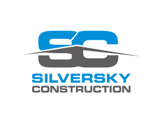 Silversky Construction  logo design by kanal