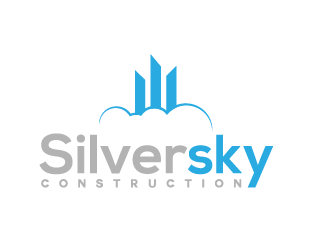 Silversky Construction  logo design by grea8design