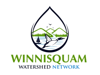 Winnisquam Watershed Network logo design by DreamLogoDesign