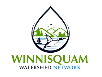 Winnisquam Watershed Network logo design by DreamLogoDesign