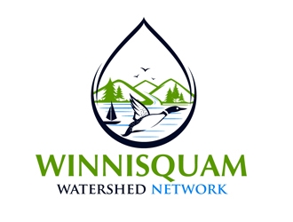 Winnisquam Watershed Network logo design by DreamLogoDesign