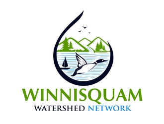 Winnisquam Watershed Network logo design by DreamLogoDesign