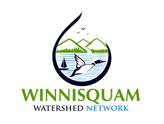 Winnisquam Watershed Network logo design by DreamLogoDesign