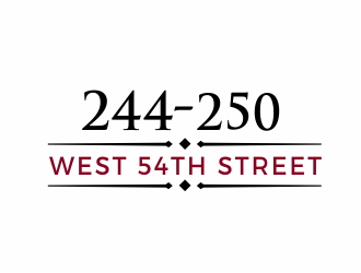 244-250 West 54th Street logo design by kimora