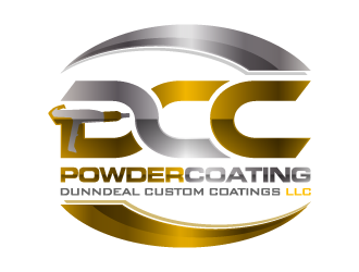 DCC Powder Coating/Dunndeal Custom Coatings LLC logo design by pencilhand