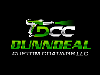 DCC Powder Coating/Dunndeal Custom Coatings LLC logo design by ORPiXELSTUDIOS