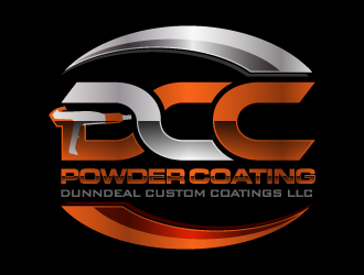 DCC Powder Coating/Dunndeal Custom Coatings LLC logo design by pencilhand