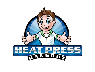 Heat Press Hangout logo design by DreamLogoDesign