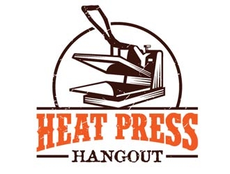 Heat Press Hangout logo design by shere