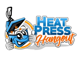 Heat Press Hangout logo design by veron