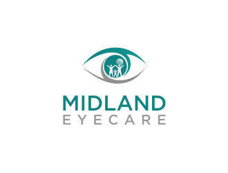 MIDLAND EYECARE logo design by mbamboex