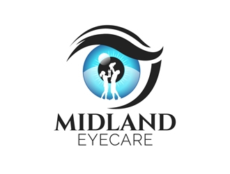 MIDLAND EYECARE logo design by DreamLogoDesign