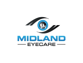 MIDLAND EYECARE logo design by zakdesign700