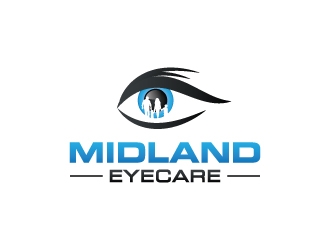 MIDLAND EYECARE logo design by zakdesign700