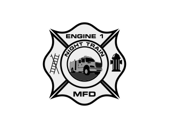 Night Train / Engine 1 logo design by Kruger