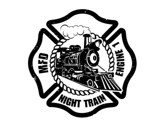 Night Train / Engine 1 logo design by DreamLogoDesign