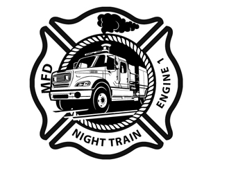 Night Train / Engine 1 logo design by DreamLogoDesign