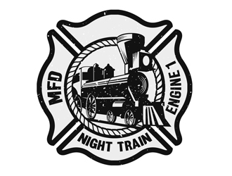 Night Train / Engine 1 logo design by DreamLogoDesign