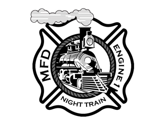 Night Train / Engine 1 logo design by DreamLogoDesign