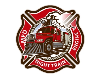 Night Train / Engine 1 logo design by DreamLogoDesign