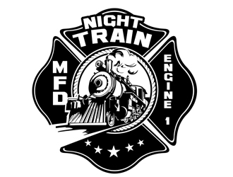 Night Train / Engine 1 logo design by veron