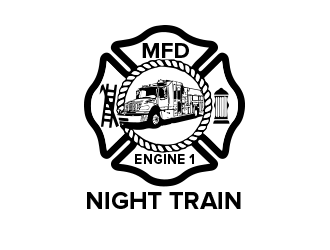 Night Train / Engine 1 logo design by BeDesign