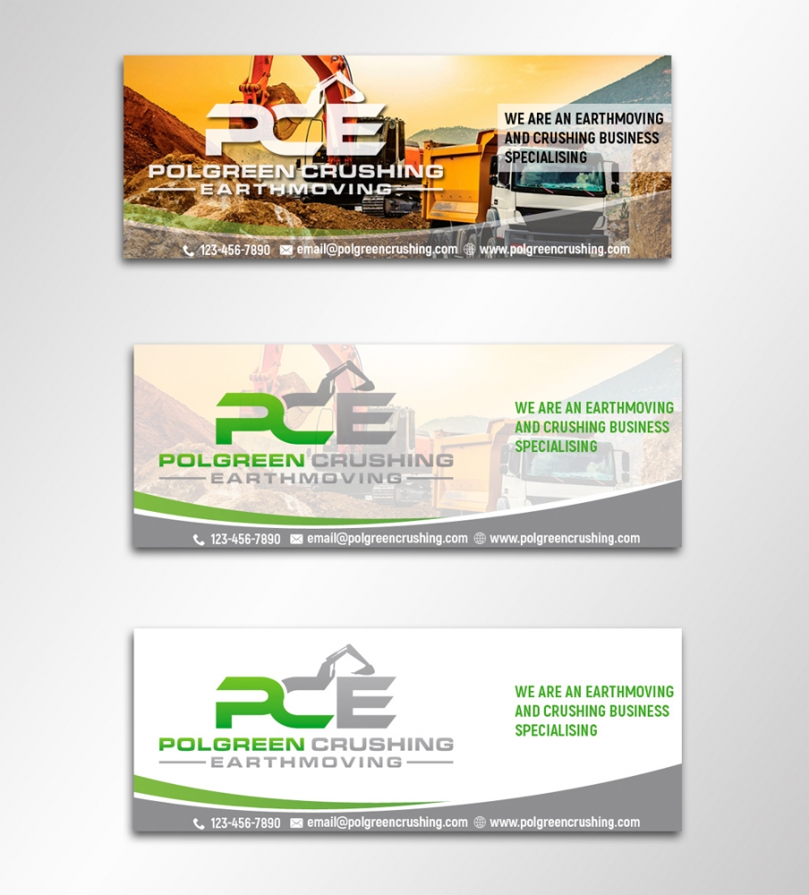 Polgreen Earthmoving and Crushing logo design by aamir