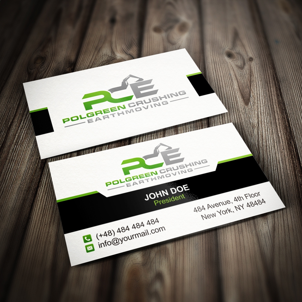 Polgreen Earthmoving and Crushing logo design by Kindo