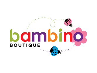 Bambino Boutique  logo design by logolady