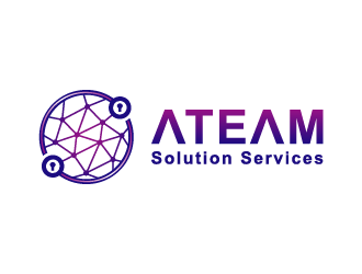 ATEAM Solution Services logo design by Mehul