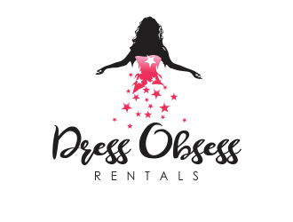 Dress Obsess Rentals logo design by YONK