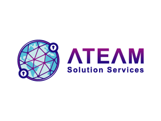 ATEAM Solution Services logo design by Mehul