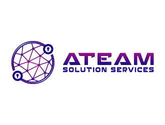 ATEAM Solution Services logo design by Mehul