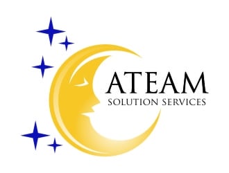 ATEAM Solution Services logo design by jetzu