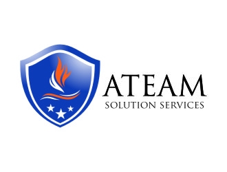 ATEAM Solution Services logo design by jetzu