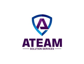 ATEAM Solution Services logo design by KhoirurRohman