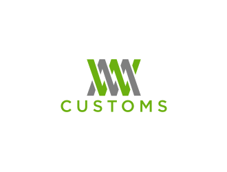 W M Customs logo design by dewipadi