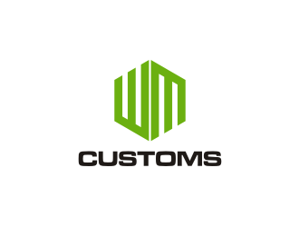 W M Customs logo design by dewipadi