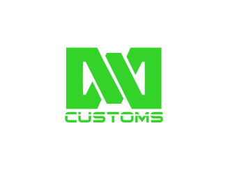 W M Customs logo design by BintangDesign