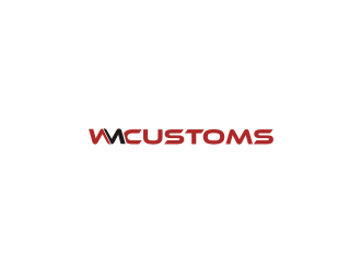 W M Customs logo design by BintangDesign